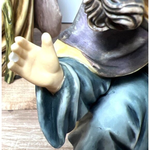 VTG O'Well Grandeur Hand-Painted Ceramic Nativity Scene Set 10 Pieces, Large - Picture 15 of 16